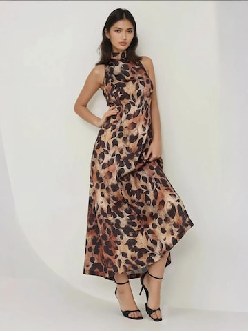 Hiccup Evening Dress in Brown: front