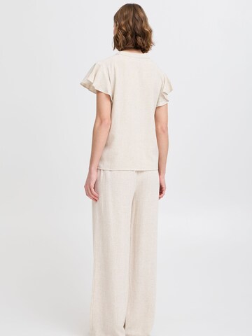 Chemisier ' BYFILINEN ' b.young en beige