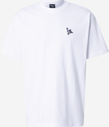 Iriedaily - Camiseta 'Pigeon Finger' en blanco: frente