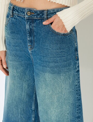 Koton Wide Leg Shorts in Blau