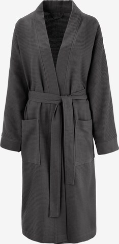 MY HOME Long Bathrobe in Grey: front