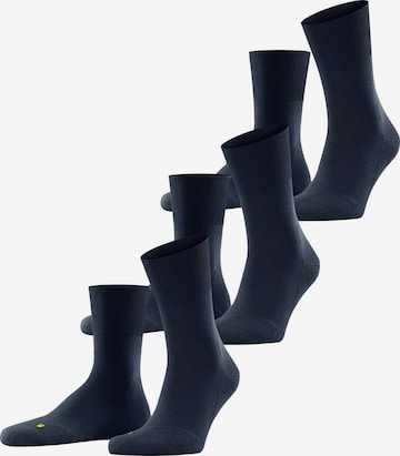 FALKE Socken 'Run 3-Pack' in Blau: Vorderseite