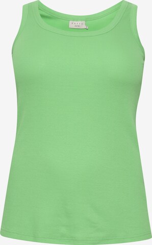 KAFFE CURVE Top 'carina' in Groen: voorkant