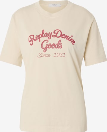 REPLAY - Camisa em bege: frente