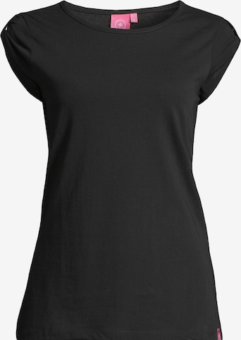 salzhaut Shirt 'Biike' in Schwarz: Vorderseite