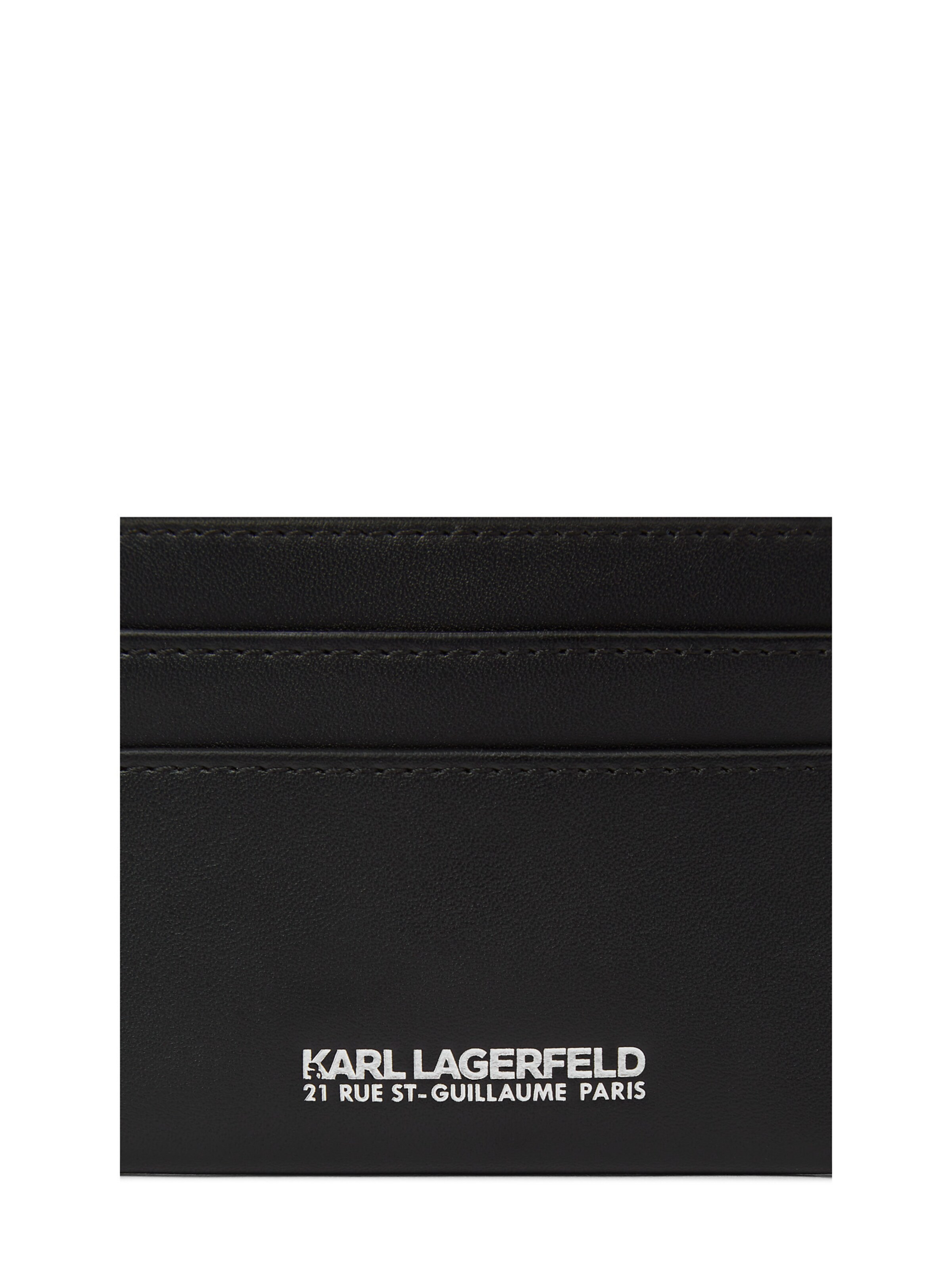 Karl Lagerfeld Kartenetui 'Traveller' in Schwarz