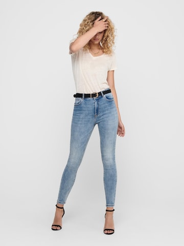 ONLY Slimfit Jeans 'Mila' in Blauw