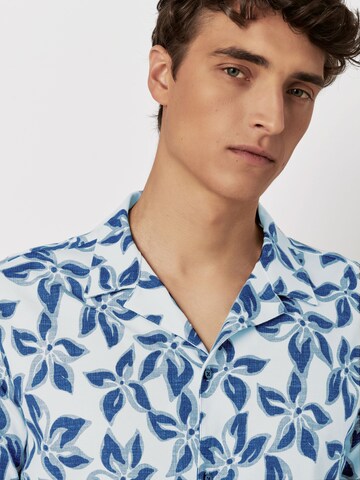 DESOTO Slim fit Overhemd in Blauw