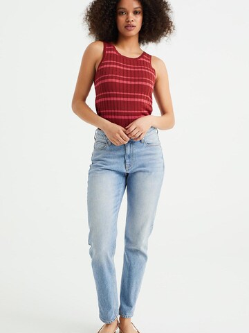 WE Fashion Knitted top in Red