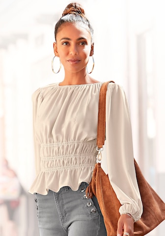 LASCANA - Blusa en beige: frente