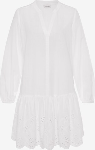 LASCANA Shirt Dress in White: front