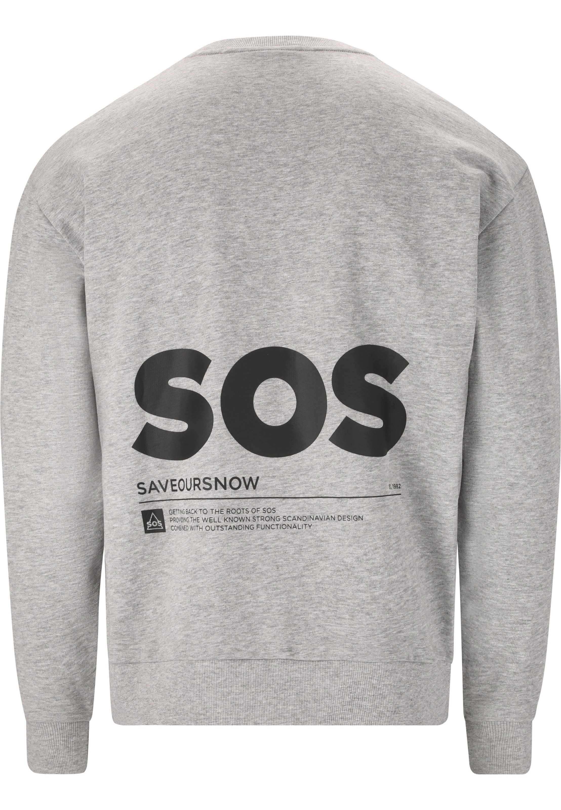 SOS Sweatshirt 'Bovec' in Grau