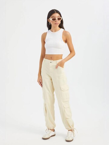 Hiccup - Tapered Calças cargo em bege
