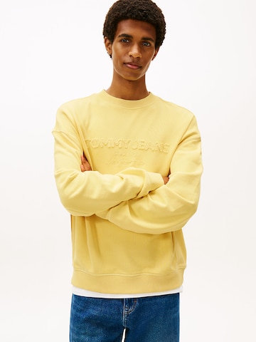 Tommy Jeans Sweatshirt in Gelb: Vorderseite