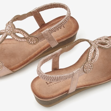 LASCANA Sandals in Beige