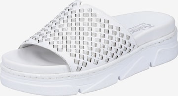 RIEKER Mules in White: front