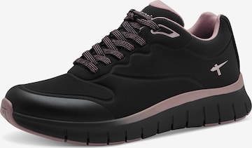 Baskets basses Tamaris en noir : devant