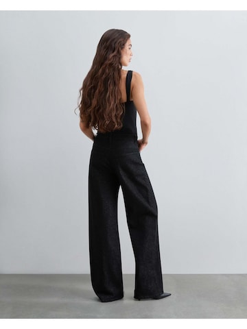 Scalpers Wide leg Jeans 'Shinny Air' in Black
