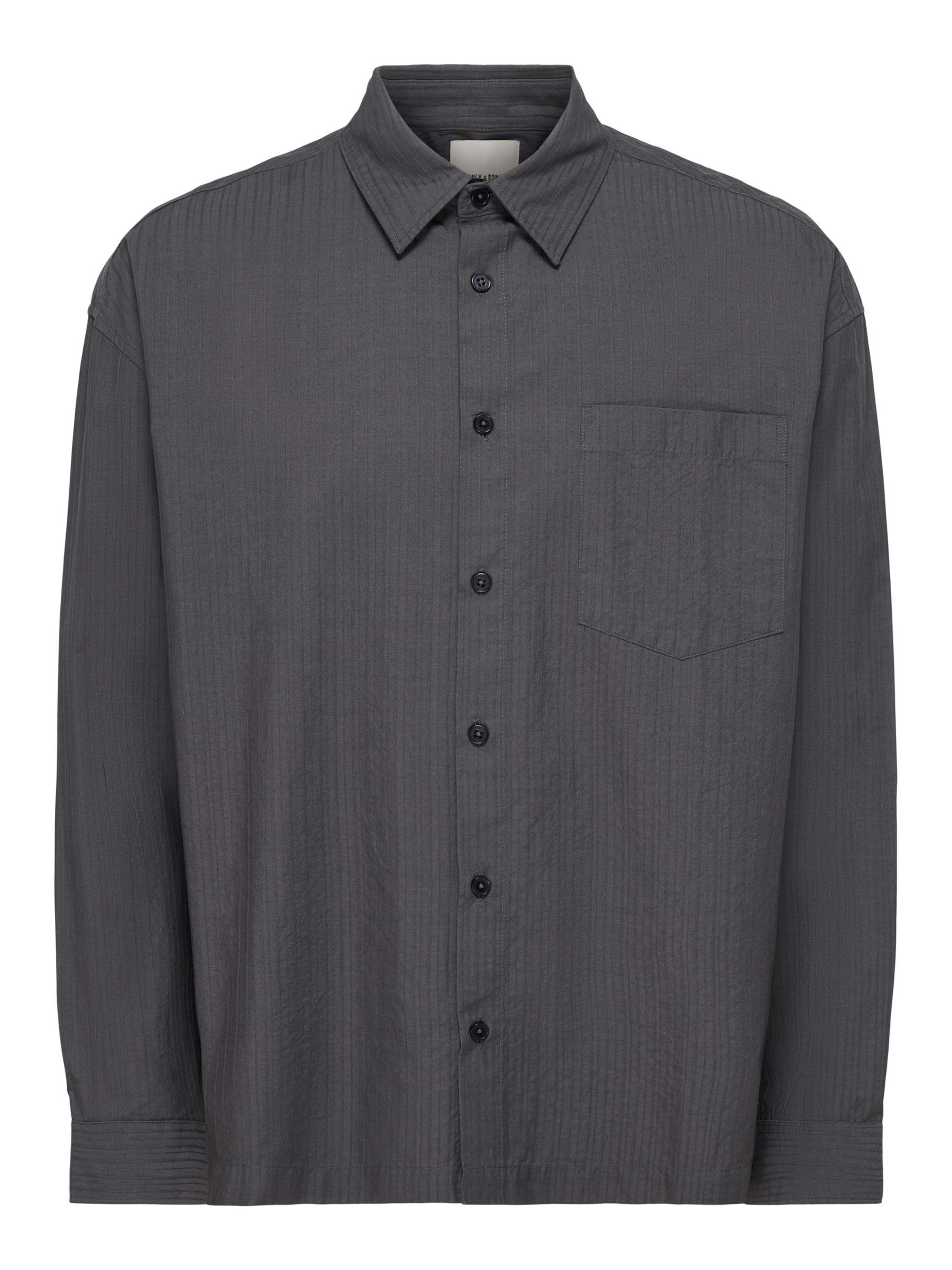 Only & Sons Hemd 'NILA ' in L in grau, Produktansicht