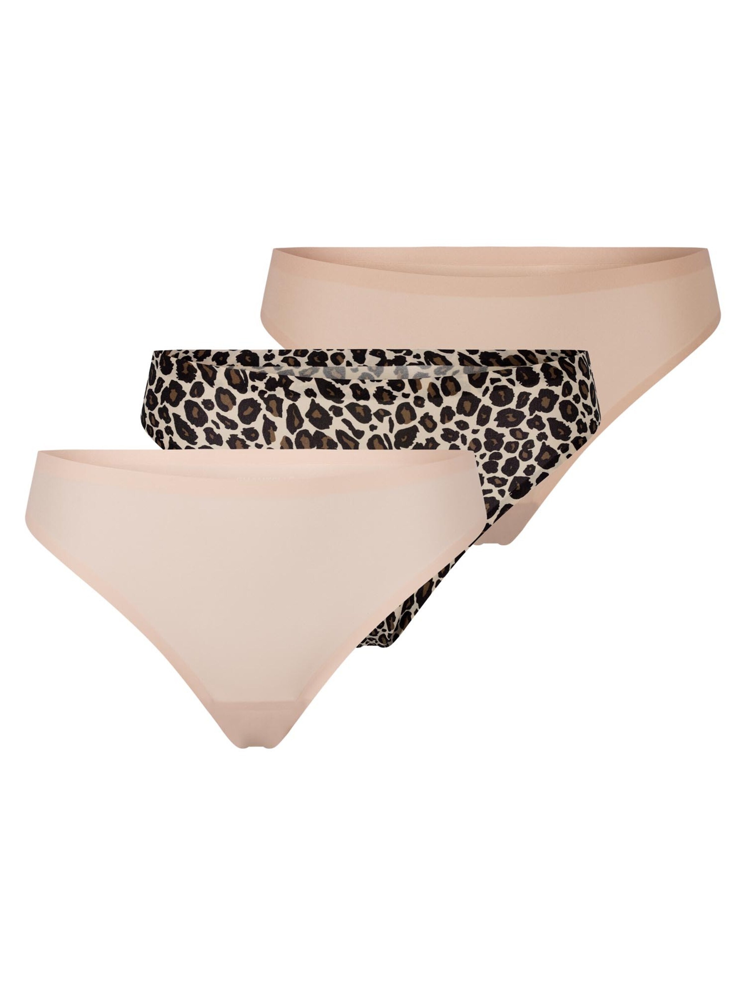Chantelle Thong 'Soft Stretch' in Brown: front