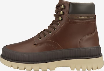 GANT - Botas com atacadores ' Nebrada ' em castanho: frente