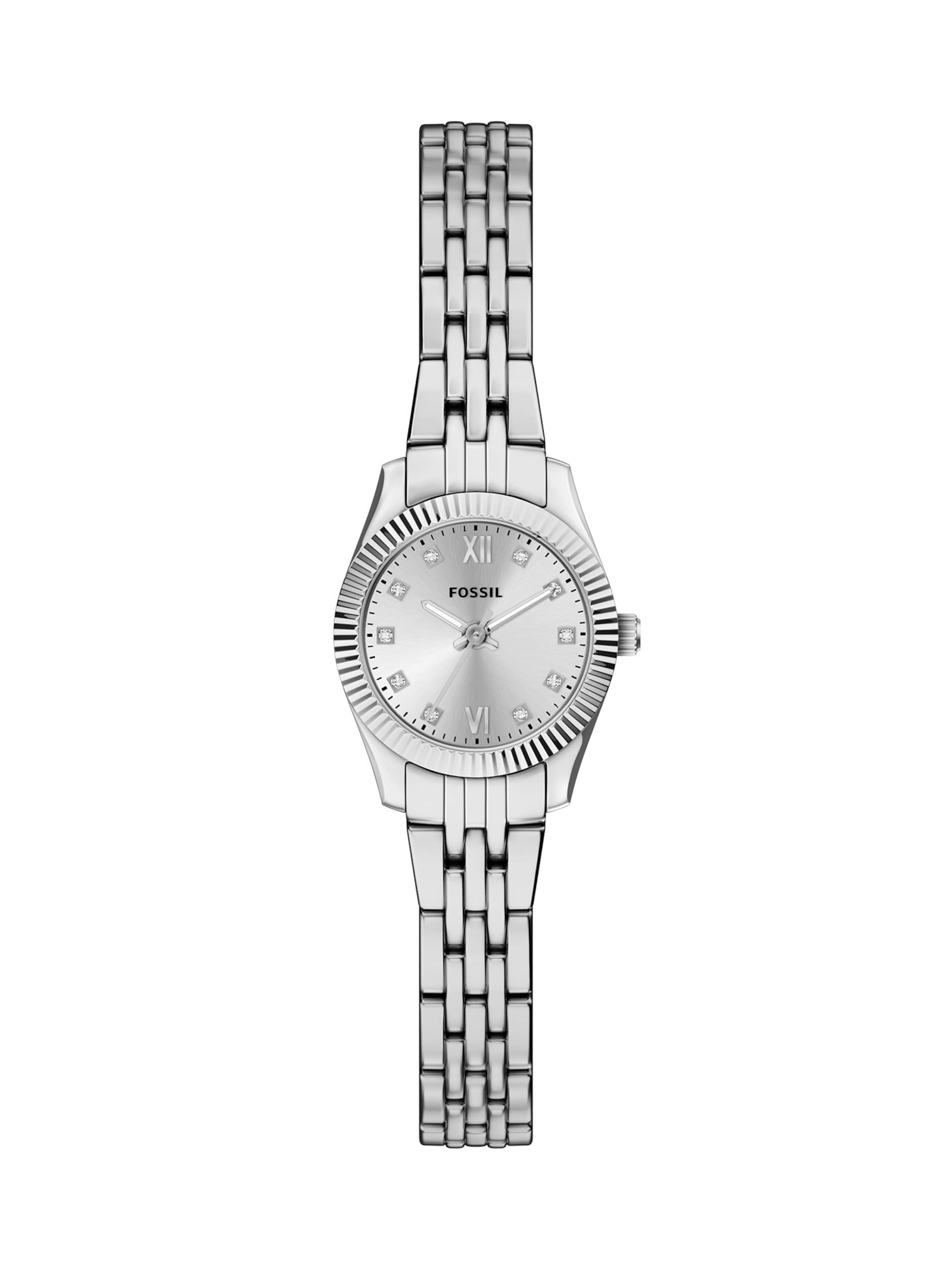 FOSSIL Analoog horloge 'Scarlette' in Zilver: voorkant