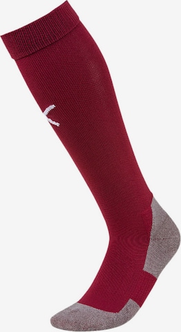 PUMA Soccer Socks 'Team Liga' in Red: front