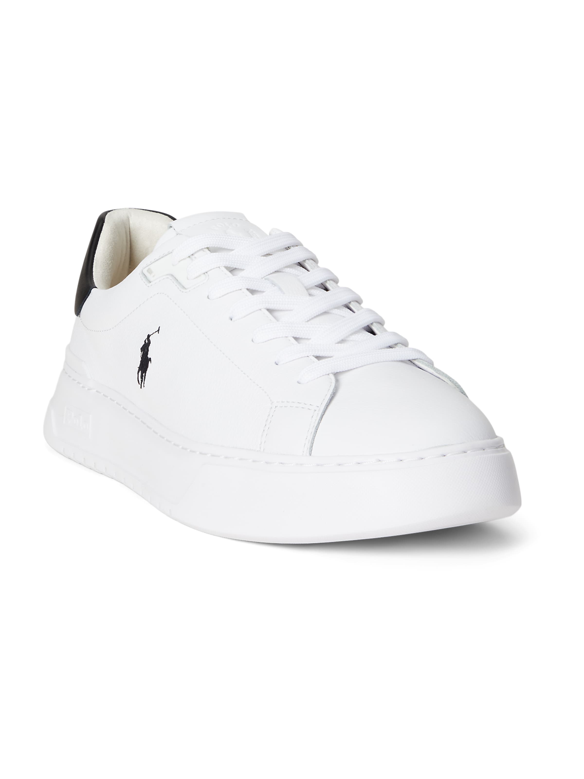 Sneaker low de la Polo Ralph Lauren pe alb: față