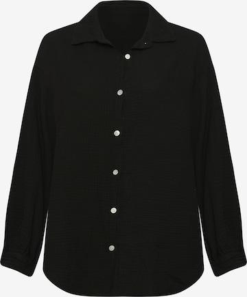 Lilavie Bluse 'Amelie' in Schwarz: Vorderseite