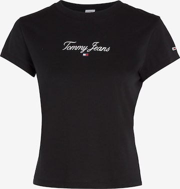 Tommy Jeans - Camiseta en negro: frente