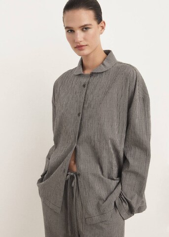 MANGO Pyjama 'Lungo' in Braun