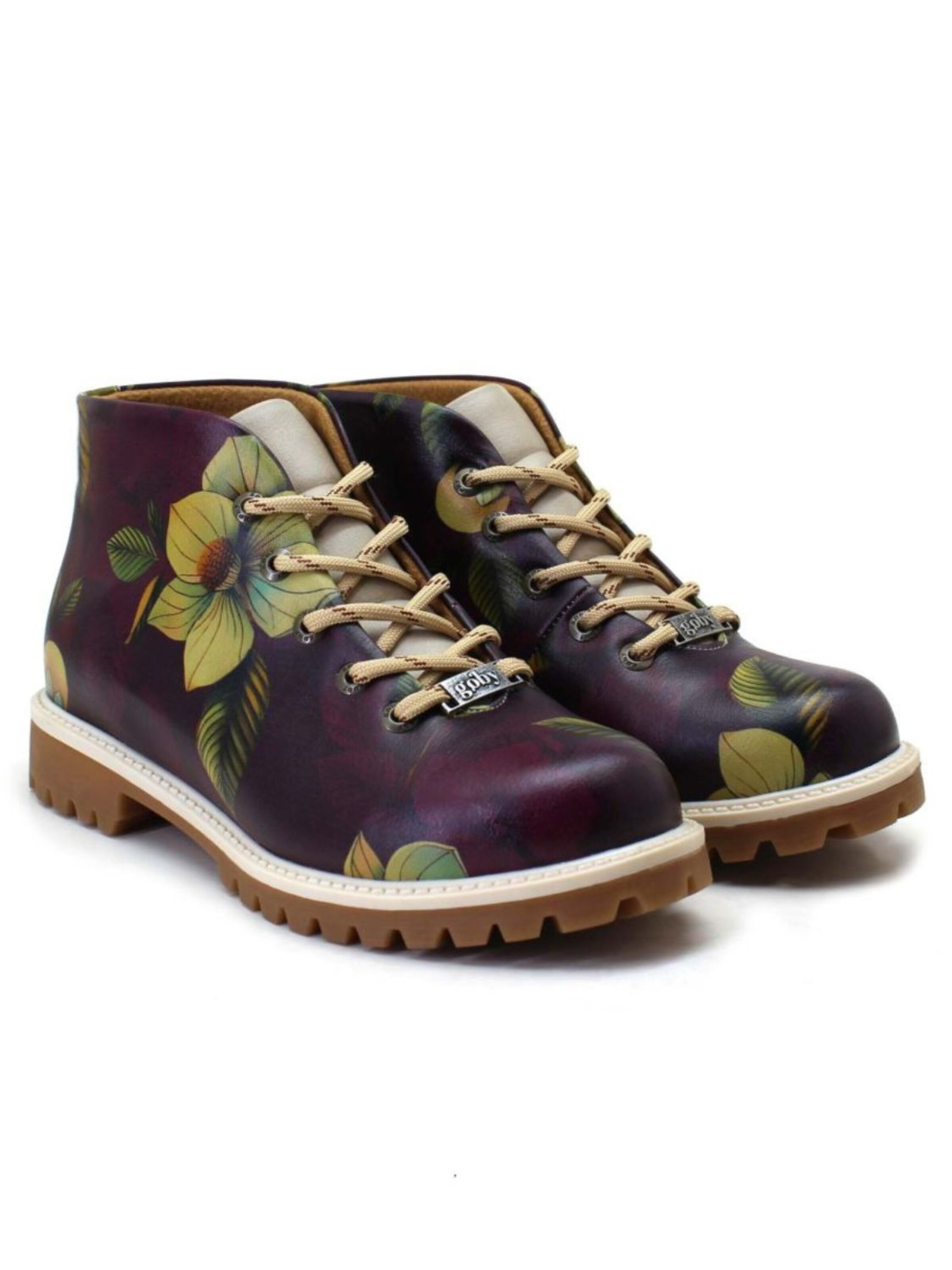 Goby Ankelboots 'Women's Burgundy Ankle boots Goby TKS531' i röd: framsida