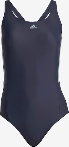 ADIDAS SPORTSWEAR Active Swimsuit 'Mid 3-Stripes' in Blue: front