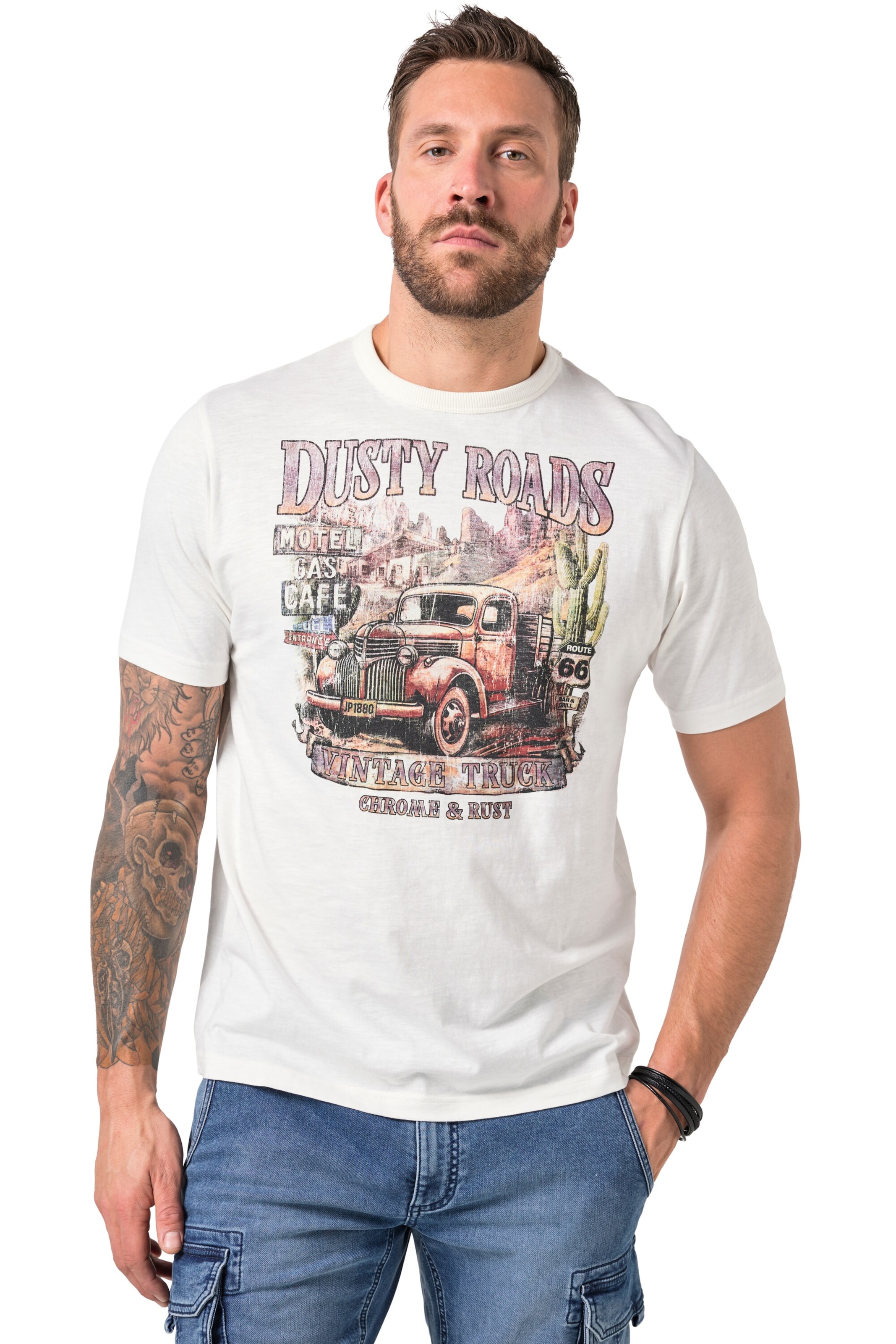 JP1880 T-Shirt in Weiß: Vorderseite