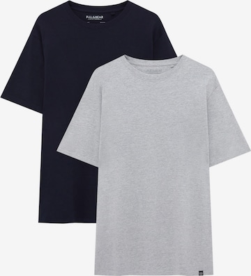 Pull&Bear T-Shirt in Blau: predná strana