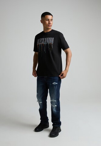 Alessandro Zavetti Shirt 'Artista' in Black