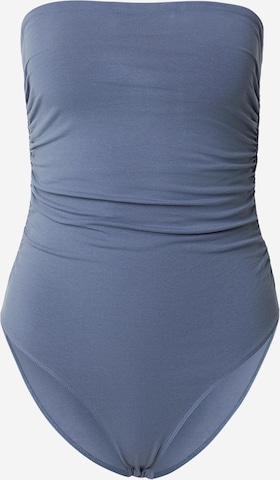 pilka EDITED Marškinėliai-glaustinukė 'Bria': priekis