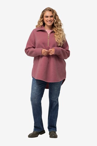 Ulla Popken Sweatshirt in Pink: front