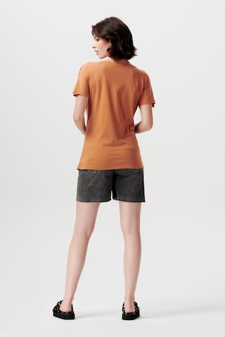 T-shirt 'Hughes' Supermom en orange