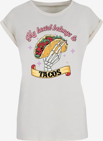 F4NT4STIC Shirt in Beige: front