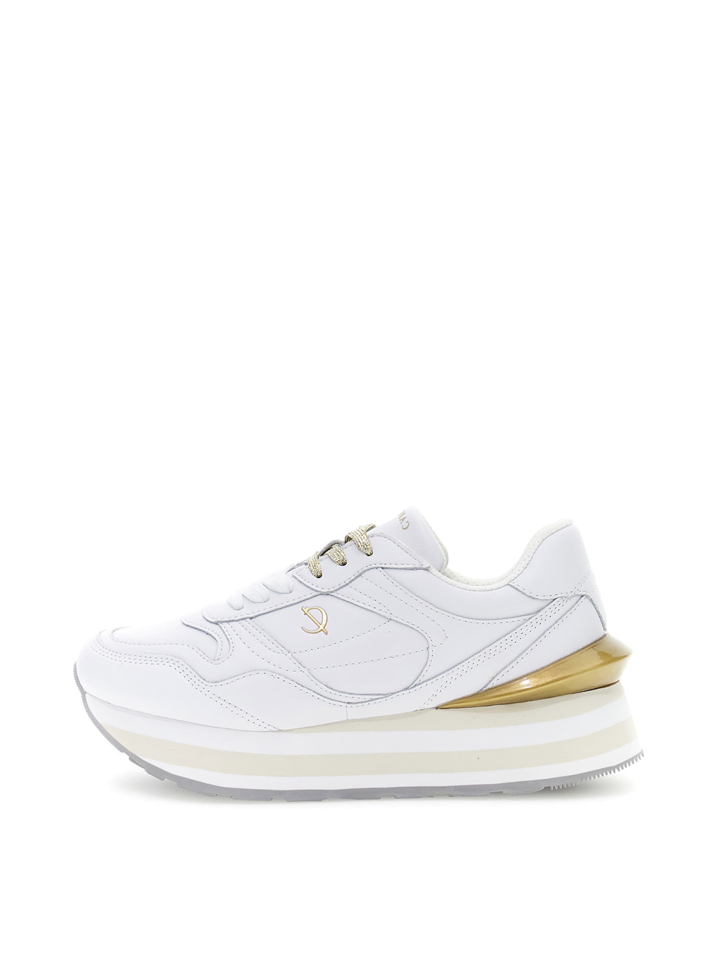 Baskets basses CAFè NOIR en blanc : devant