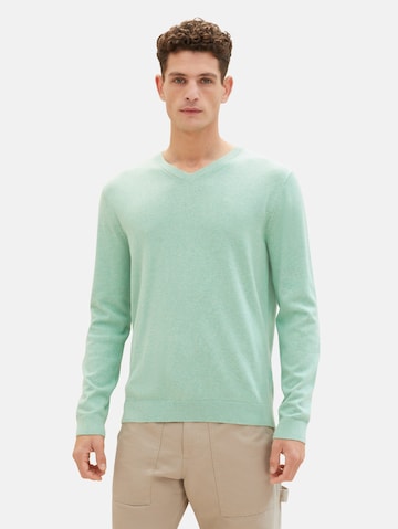TOM TAILOR Sweter w kolorze zielony: przód