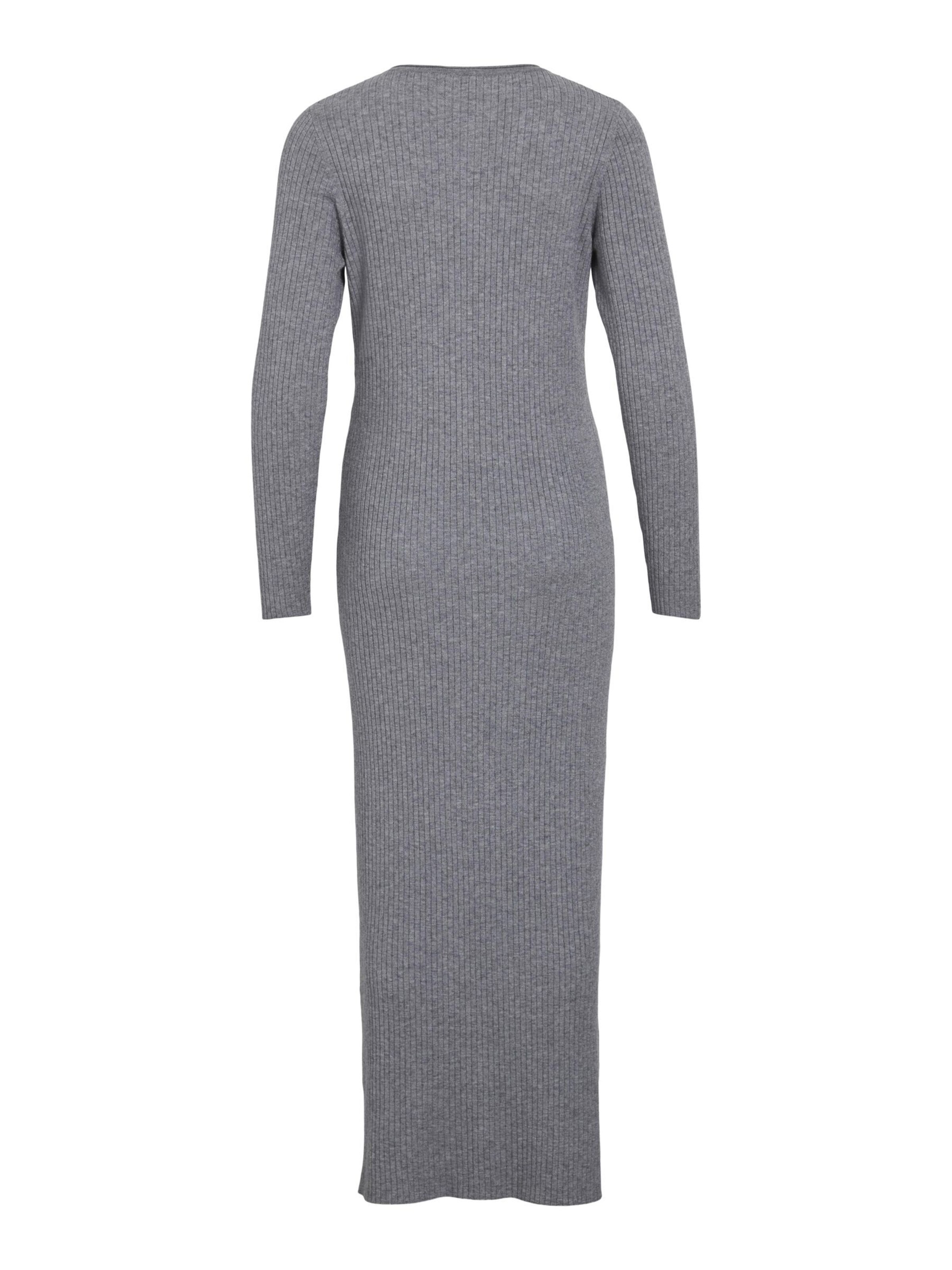 VILA Strikkjole i grå