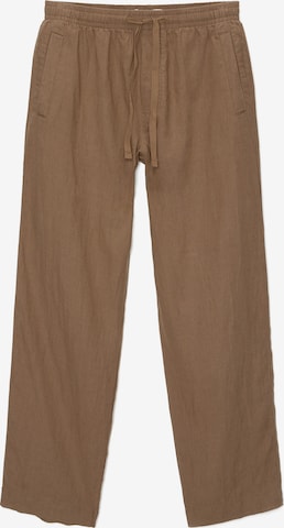 Loosefit Pantaloni de la Pull&Bear pe maro: față