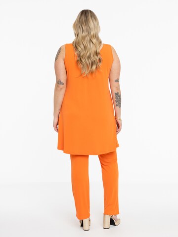 Yoek Skinny Leggings 'Dolce' in Orange