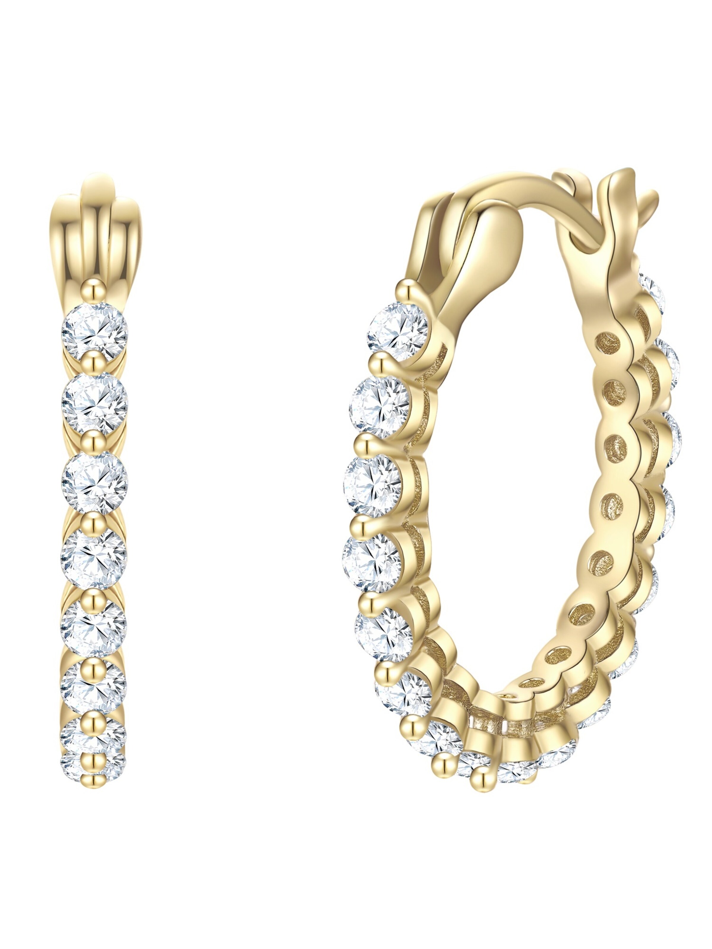 Boucles d'oreilles Glanzstücke München en or : devant