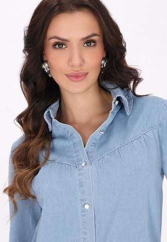 faina - Blusa 'Fashion Look' en azul