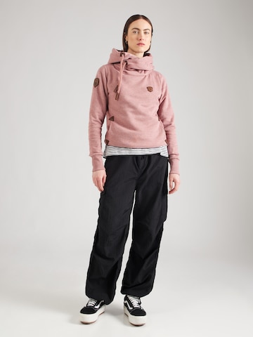 naketano Sweatshirt 'Darth' i rosa