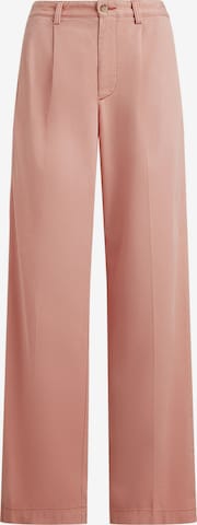 Polo Ralph Lauren - Loosefit Calças com pregas em rosa: frente