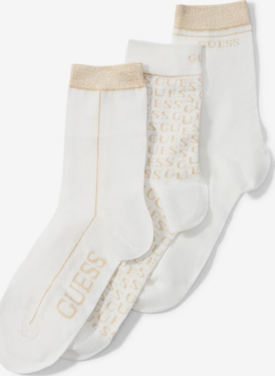 GUESS Ponožky, veľkosť 35-38 - zlatá / biela, Produkt